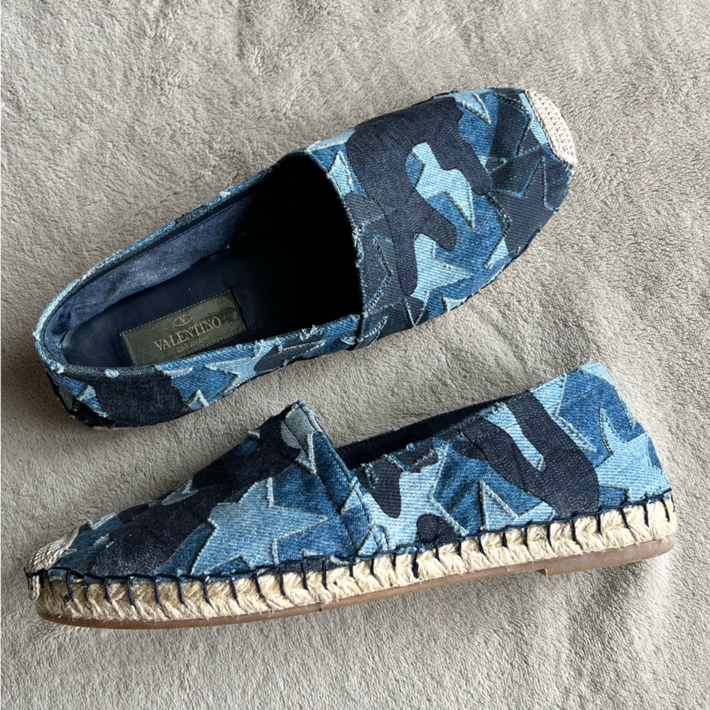 Valentino Garavani Camo Espadrilles Flats